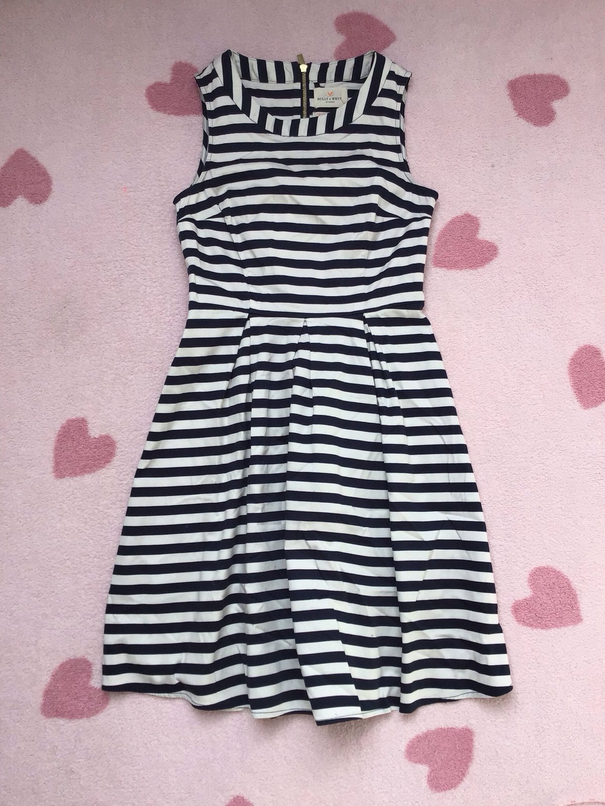 Holly & Whyte gestreepte jurk, maat M, Kleding | Dames, Jurken, Zo goed als nieuw, Maat 38/40 (M), Blauw, Boven de knie, Verzenden