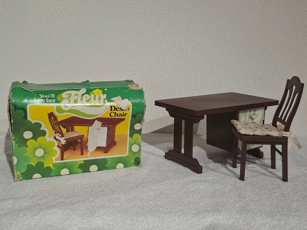 Vintage Fleur Desk & Chair | Bureau met stoel | Otto Simon, Ophalen of Verzenden, Gebruikt, Accessoires