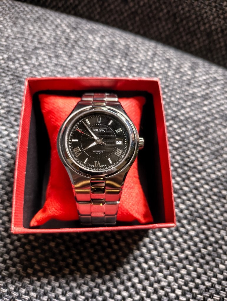 Bulova horloge heren 40mm, Overige merken, Staal, Gebruikt, Staal