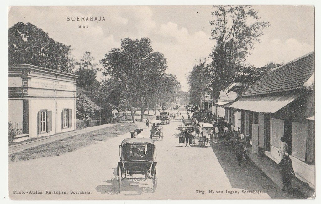 Ned. Indië.  Soerabaja.  Bibis.  Java.  Azië., Verzenden, Voor 1920, Ongelopen, Zuid-Holland