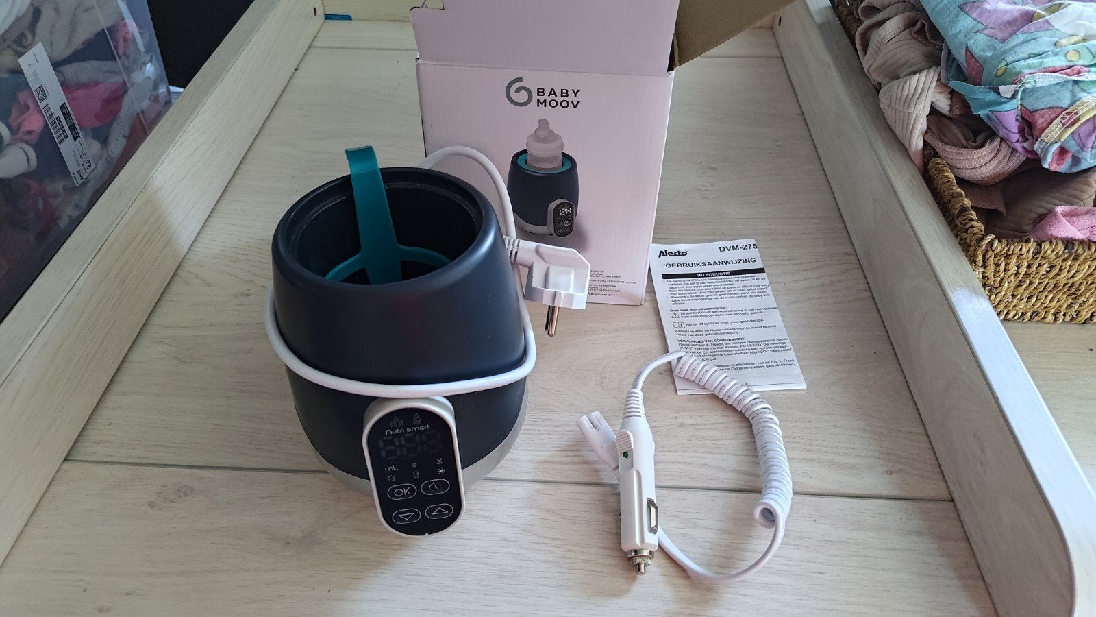 Babymoov Nutri Smart Flessen- en potjesverwarmer, Ophalen, Flessen- of potjesverwarmer, Draagbaar, Zo goed als nieuw