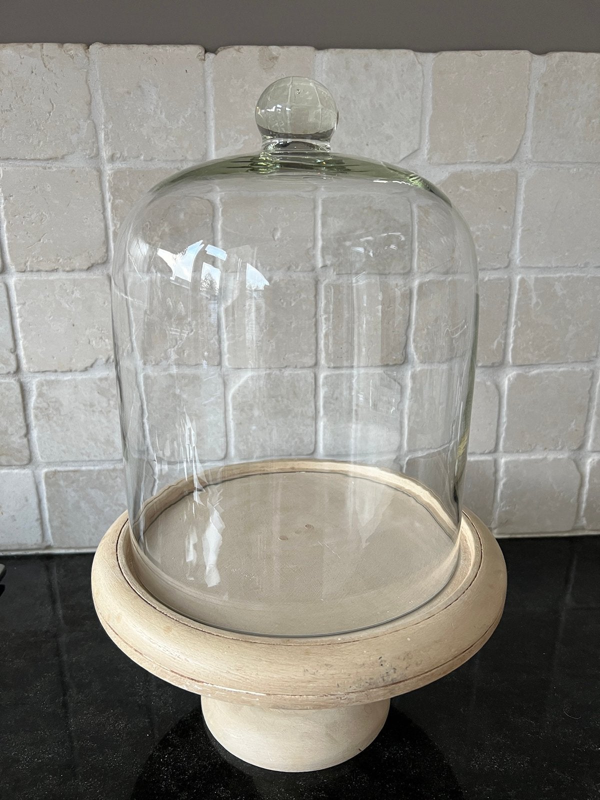 Prachtige grote hoge glazen stolp, Glas, Ophalen of Verzenden, Zo goed als nieuw