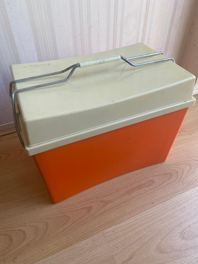 Vintage Curver koelbox, Caravans en Kamperen, Koelboxen, Ophalen of Verzenden, Zo goed als nieuw, Koelelement