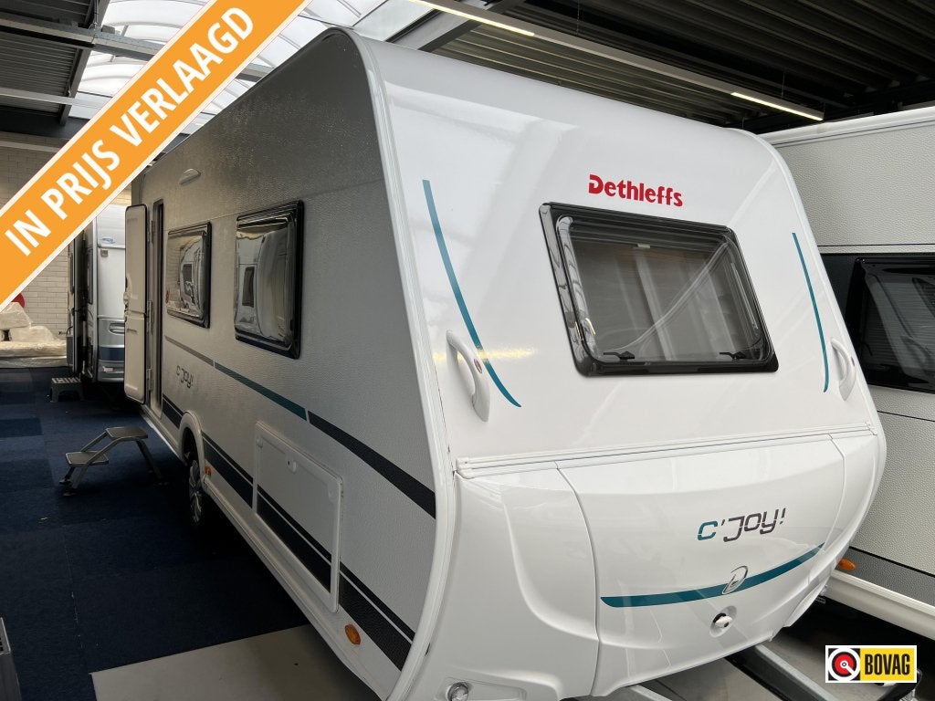 Dethleffs C'Joy 485 FSH, Caravans en Kamperen, Caravans, Schokbreker, Standaardzit, Bedrijf, Tot en met 3