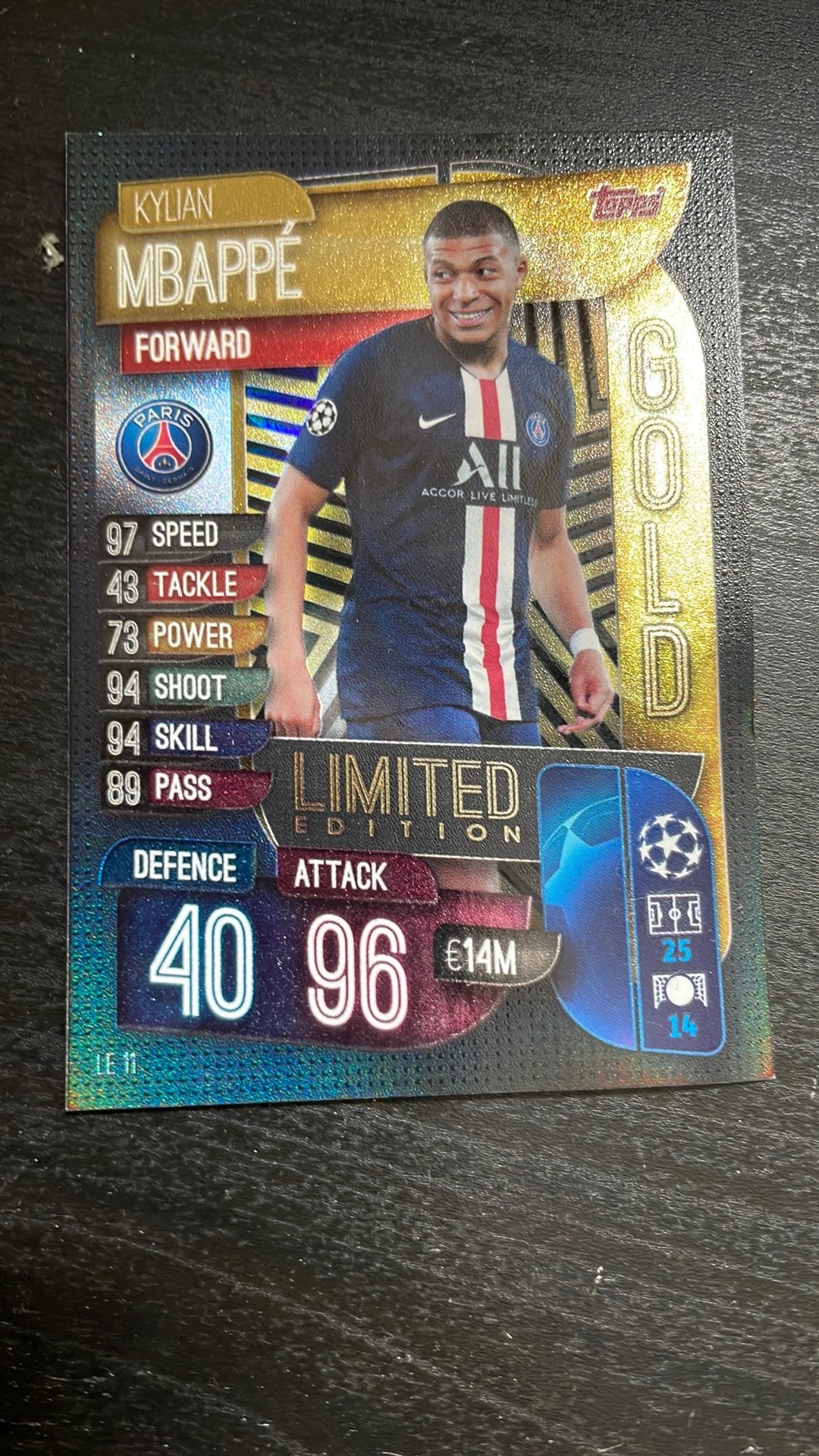 Kylian Mbappe, Tickets en Kaartjes, Losse kaart, Eén persoon, Augustus, Europa of Champions League