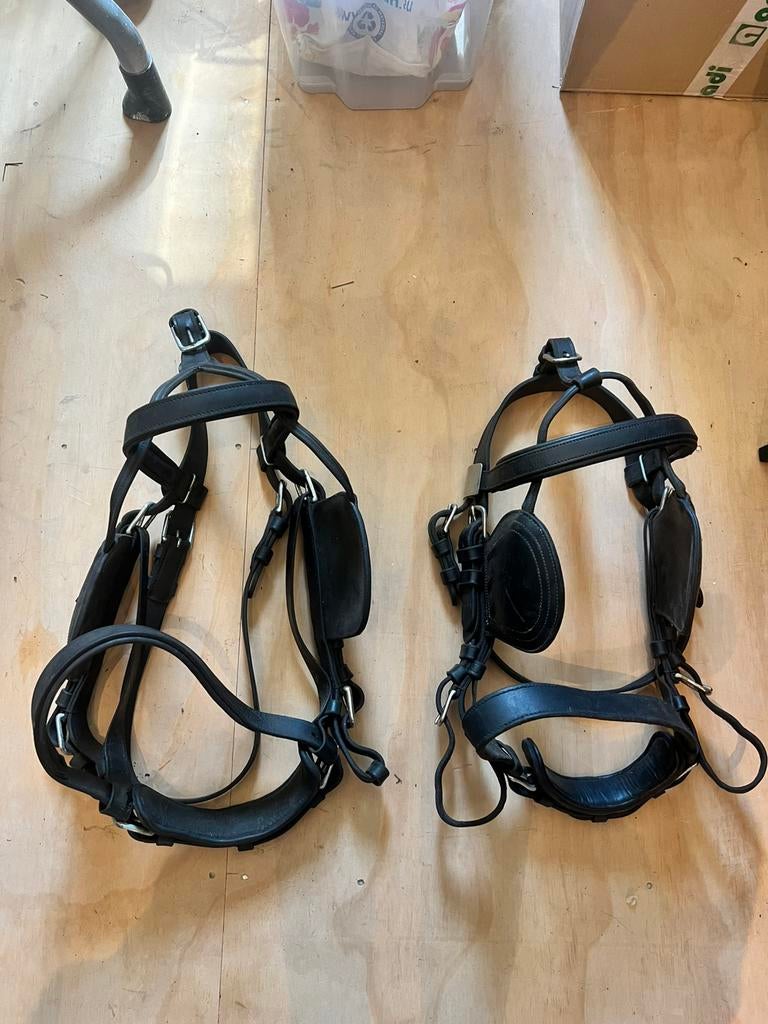 2x Ideal menhoofdstel full en extra full, Dieren en Toebehoren, Paarden en Pony's | Hoofdstellen en Tuigage, Ophalen of Verzenden