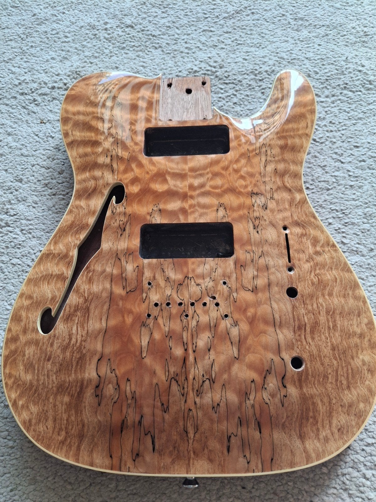 Mooie telecaster thinline body met spalted maple top, Muziek en Instrumenten, Instrumenten | Onderdelen, Ophalen of Verzenden