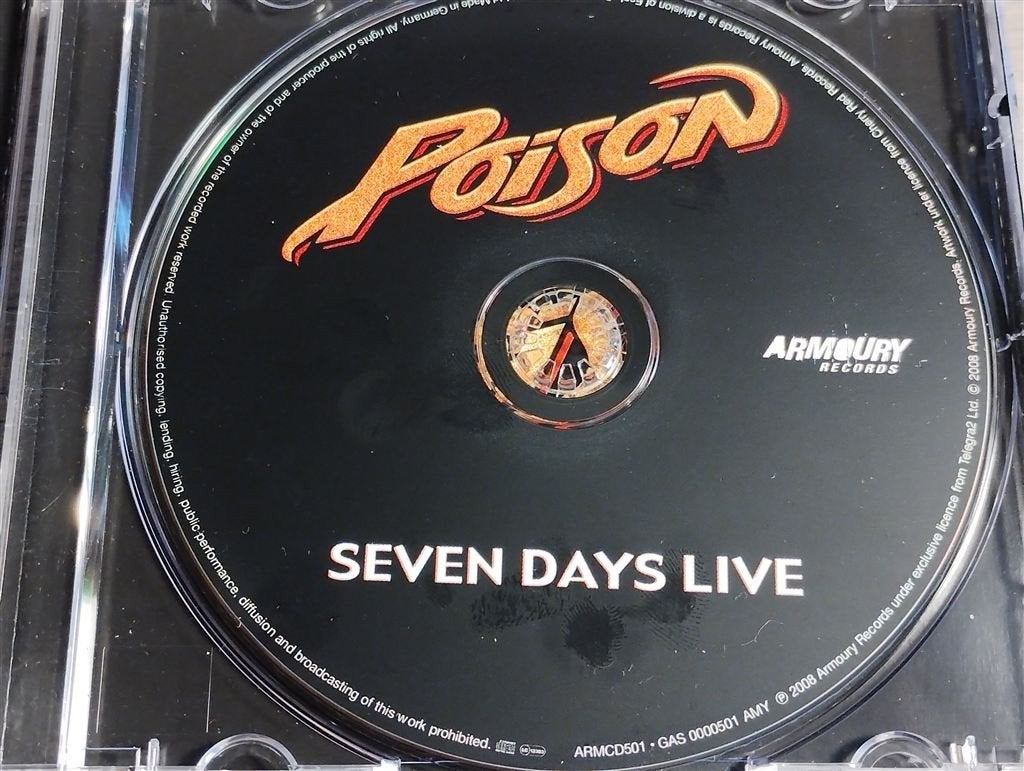 Poison - Seven Days Live, Ophalen of Verzenden, Zo goed als nieuw