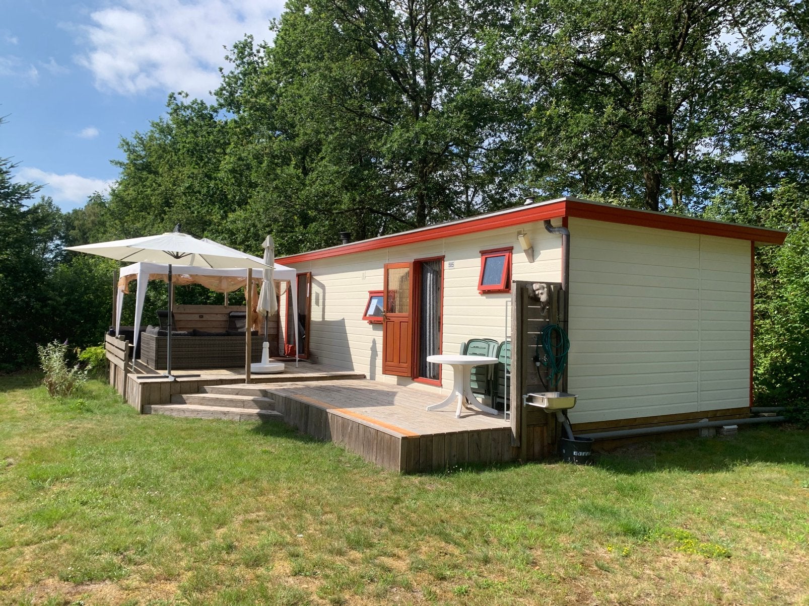 Chalet te koop op RCN de Roggeberg te Appelscha., Overige merken, Vast bed, Particulier, Tot en met 4
