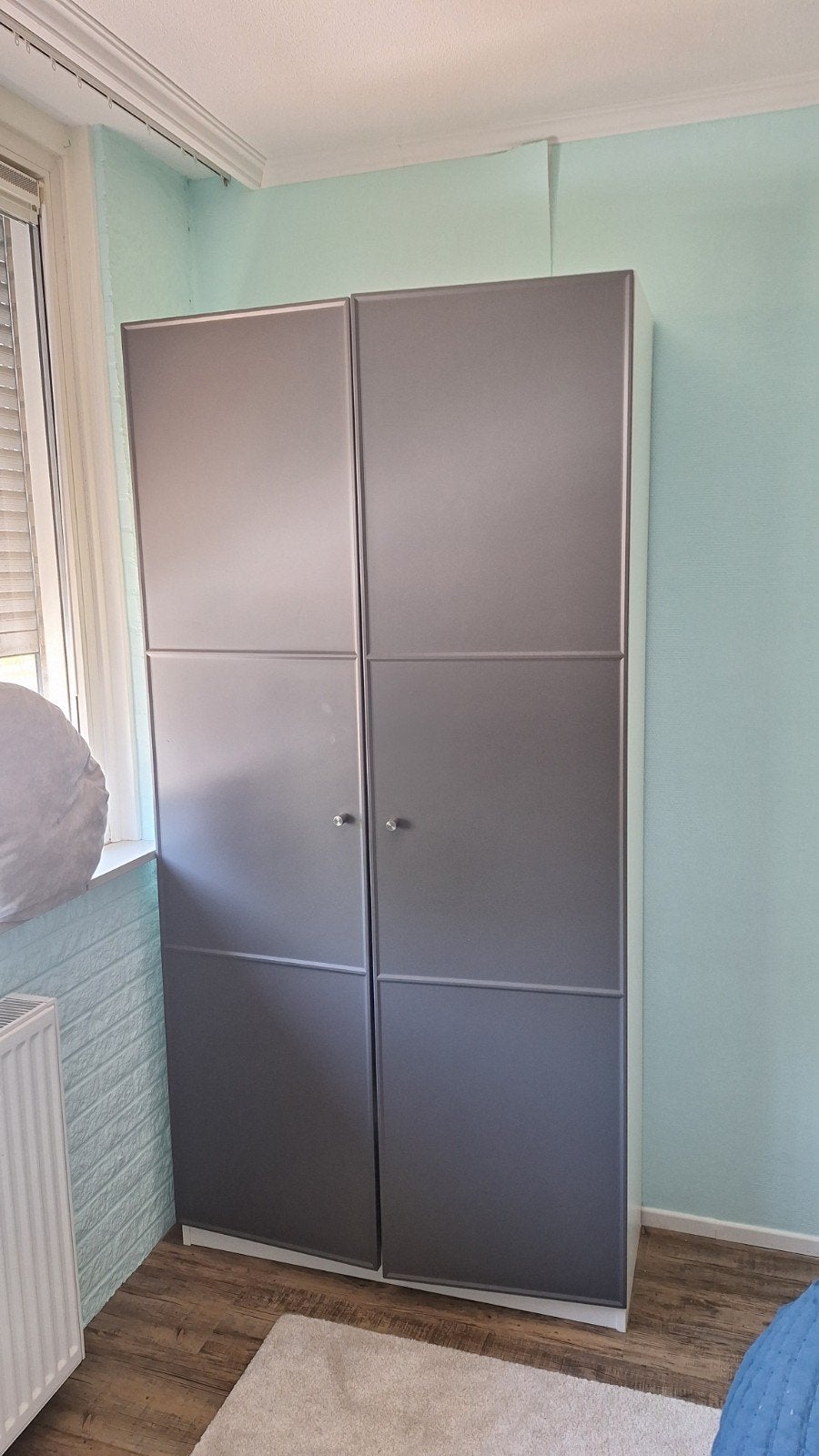 Ikea kast grijs, Huis en Inrichting, Ophalen, 200 cm of meer, 50 tot 100 cm, Zo goed als nieuw
