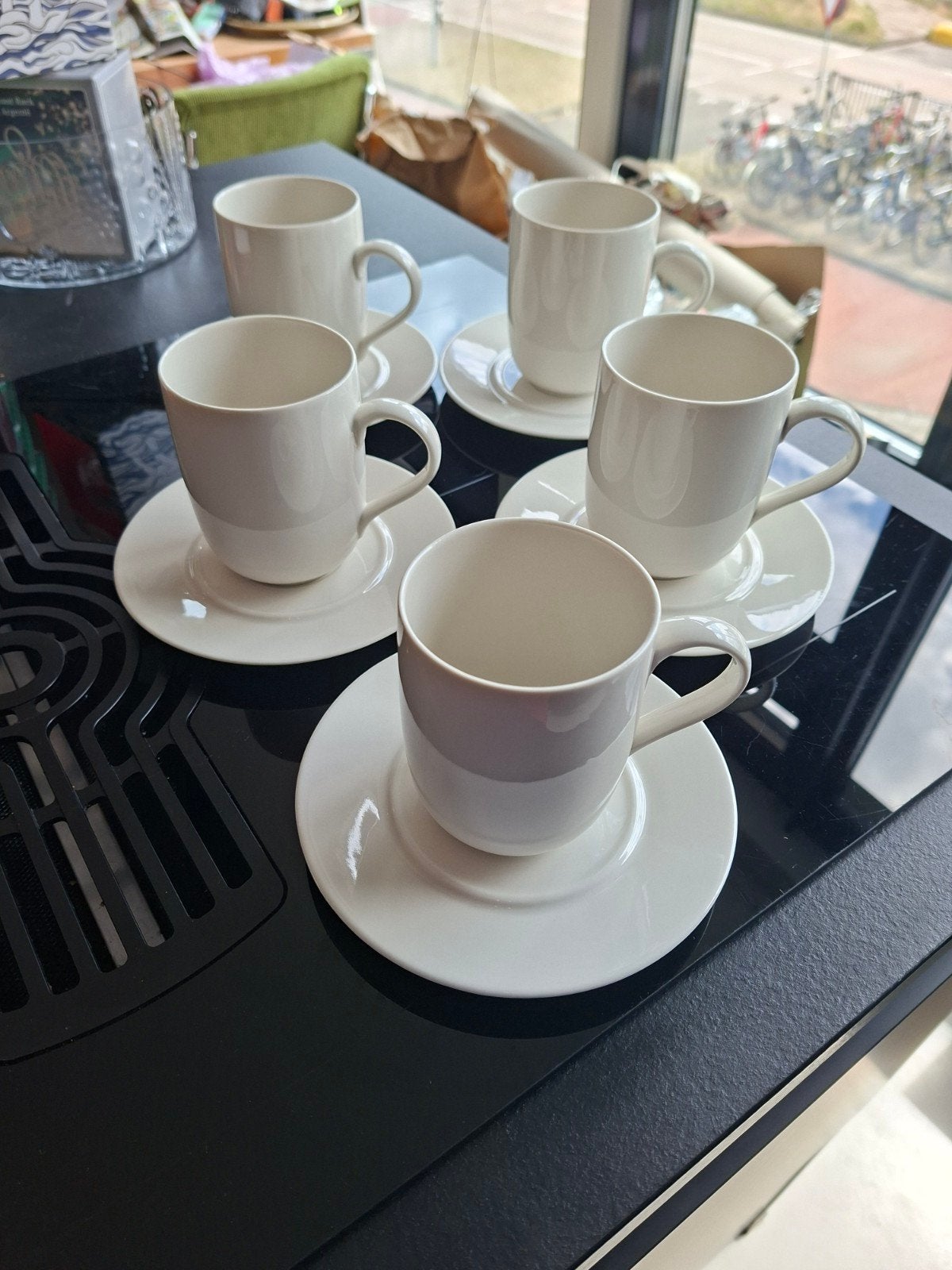 5 Alessi La Bella Tavola kop en schotels - Ettore Sottsass, Ophalen of Verzenden