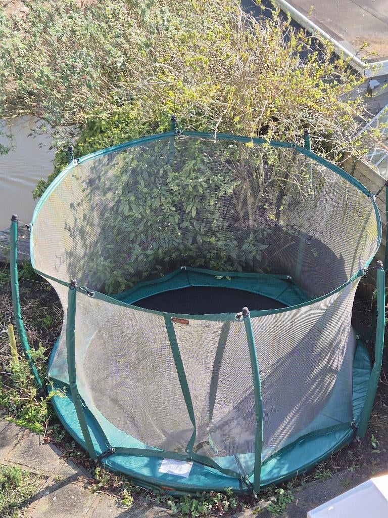 Avyna Pro-Line Trampoline met Veiligheidsnet 365 cm - Groen, Ophalen, Gebruikt
