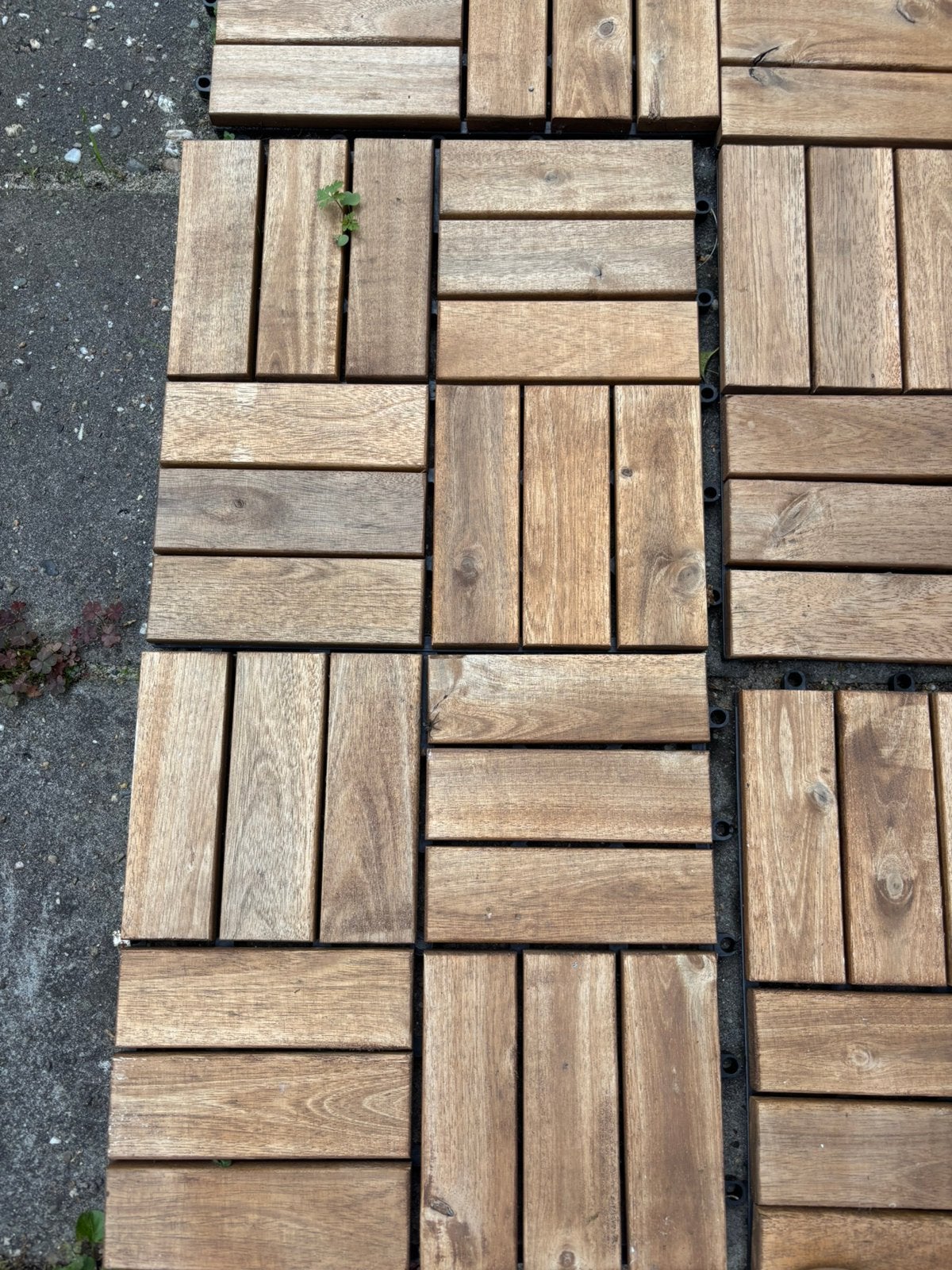 16 balkon/terras tegels, Tuin en Terras, Ophalen, Zo goed als nieuw, Kunststof