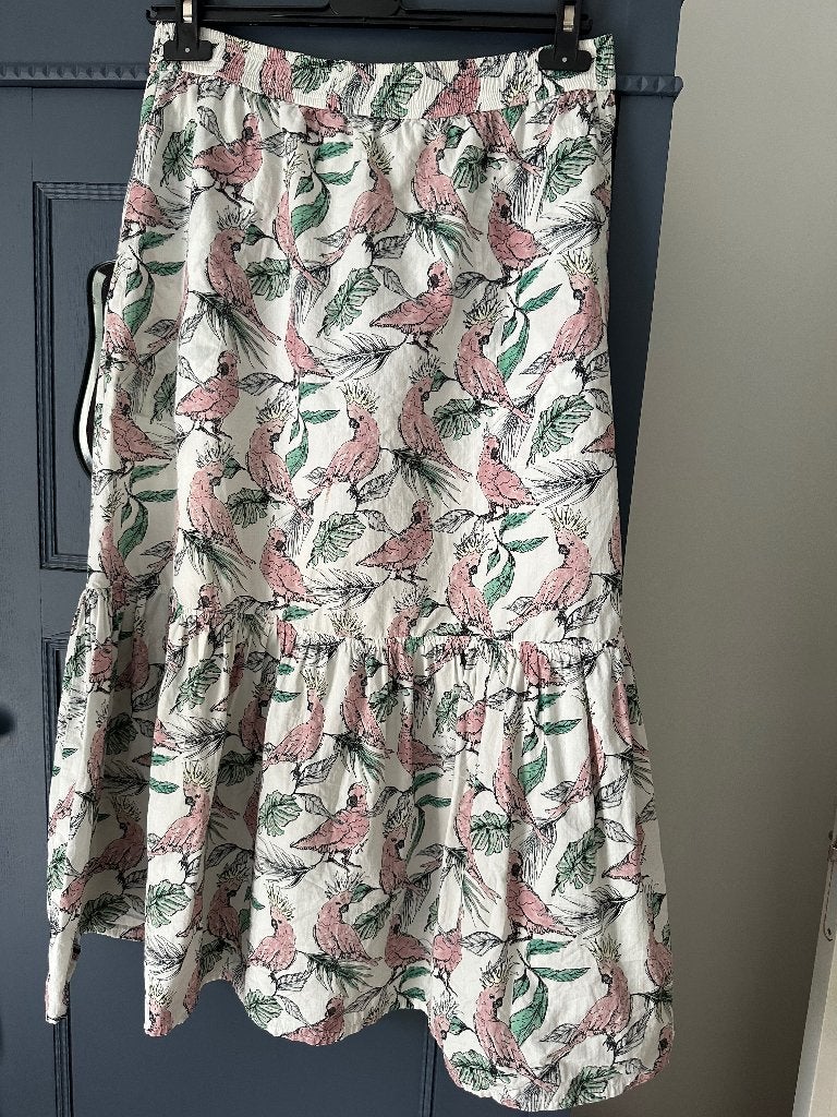 Rok Drykorn vogels M/L, Kleding | Dames, Drykorn, Wit, Ophalen of Verzenden, Zo goed als nieuw