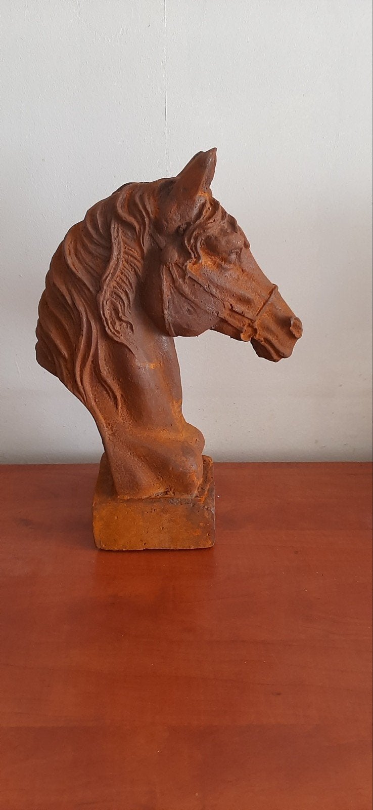 Groot gietijzeren paarden hoofd, Ophalen of Verzenden