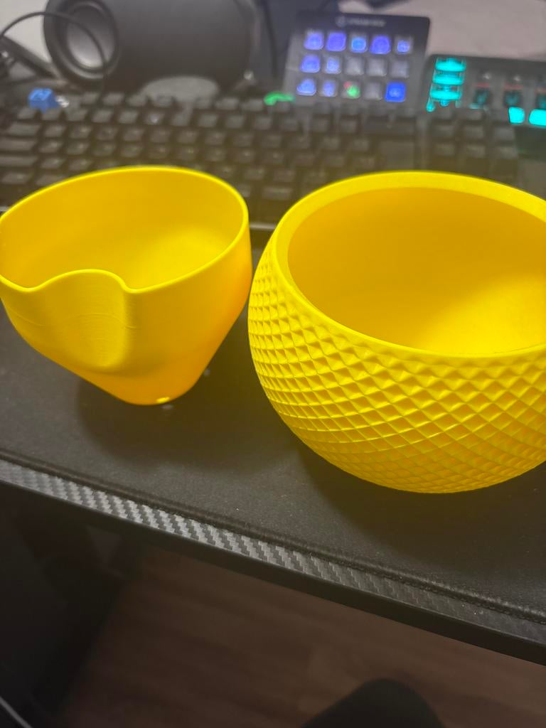 3D geprinte bloempot met waterreservoir, Kunststof, Rond, Ophalen of Verzenden, Binnen