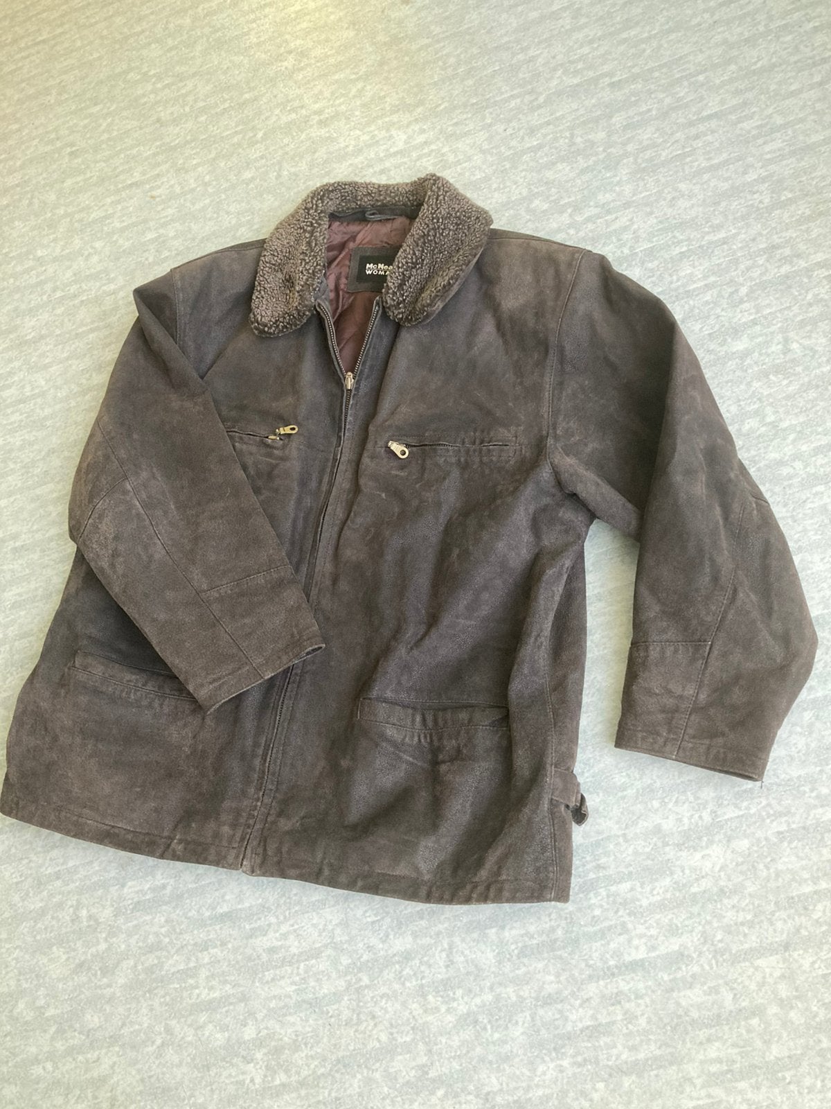 Bruine leren Damesjas McNeal maat 40, Kleding | Dames, Jassen | Winter, McNeal, Bruin, Maat 42/44 (L), Ophalen of Verzenden