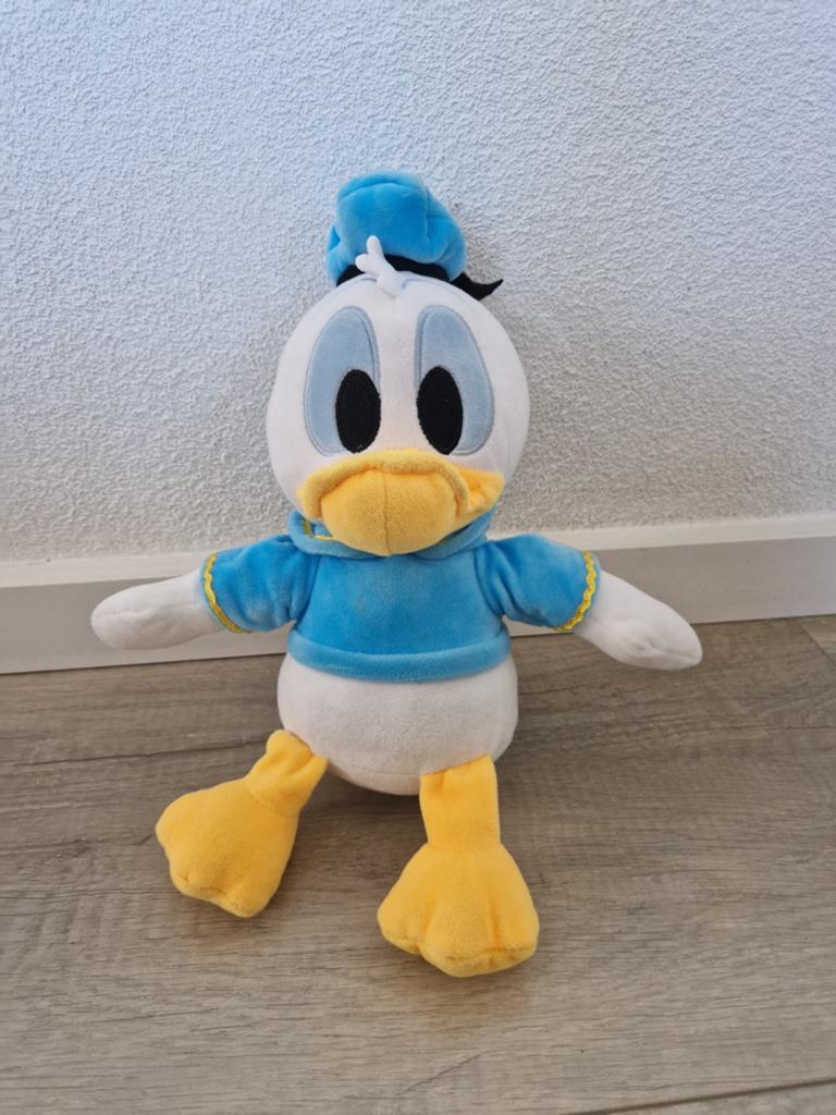 Disney donald duck knuffel plush eend pluche, Ophalen of Verzenden, Zo goed als nieuw, Knuffel
