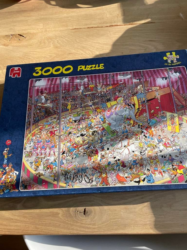 Jan van Haasteren - The Circus - 3000 stukjes, Ophalen of Verzenden, Meer dan 1500 stukjes, Gebruikt, Legpuzzel