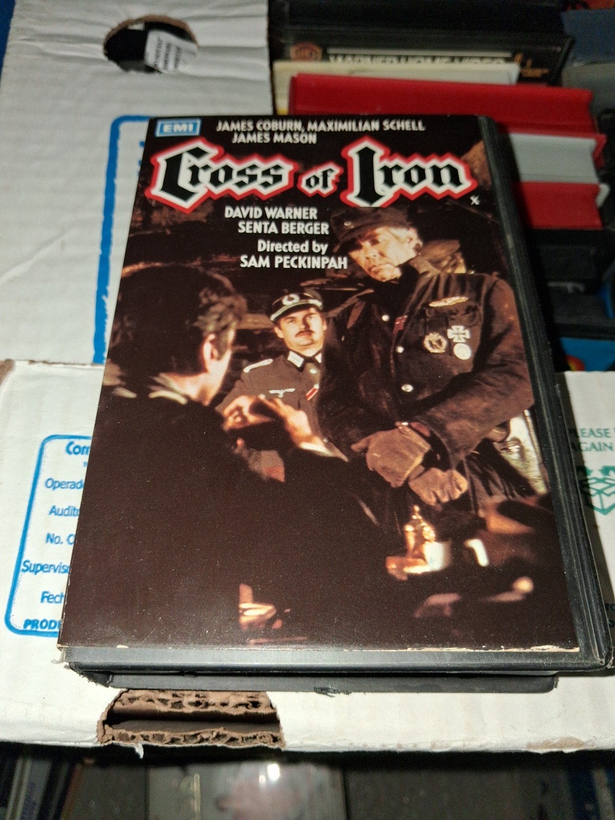 Betamax ex-rental- Cross Of Iron, Vanaf 16 jaar, Ophalen of Verzenden, Gebruikt, Horror