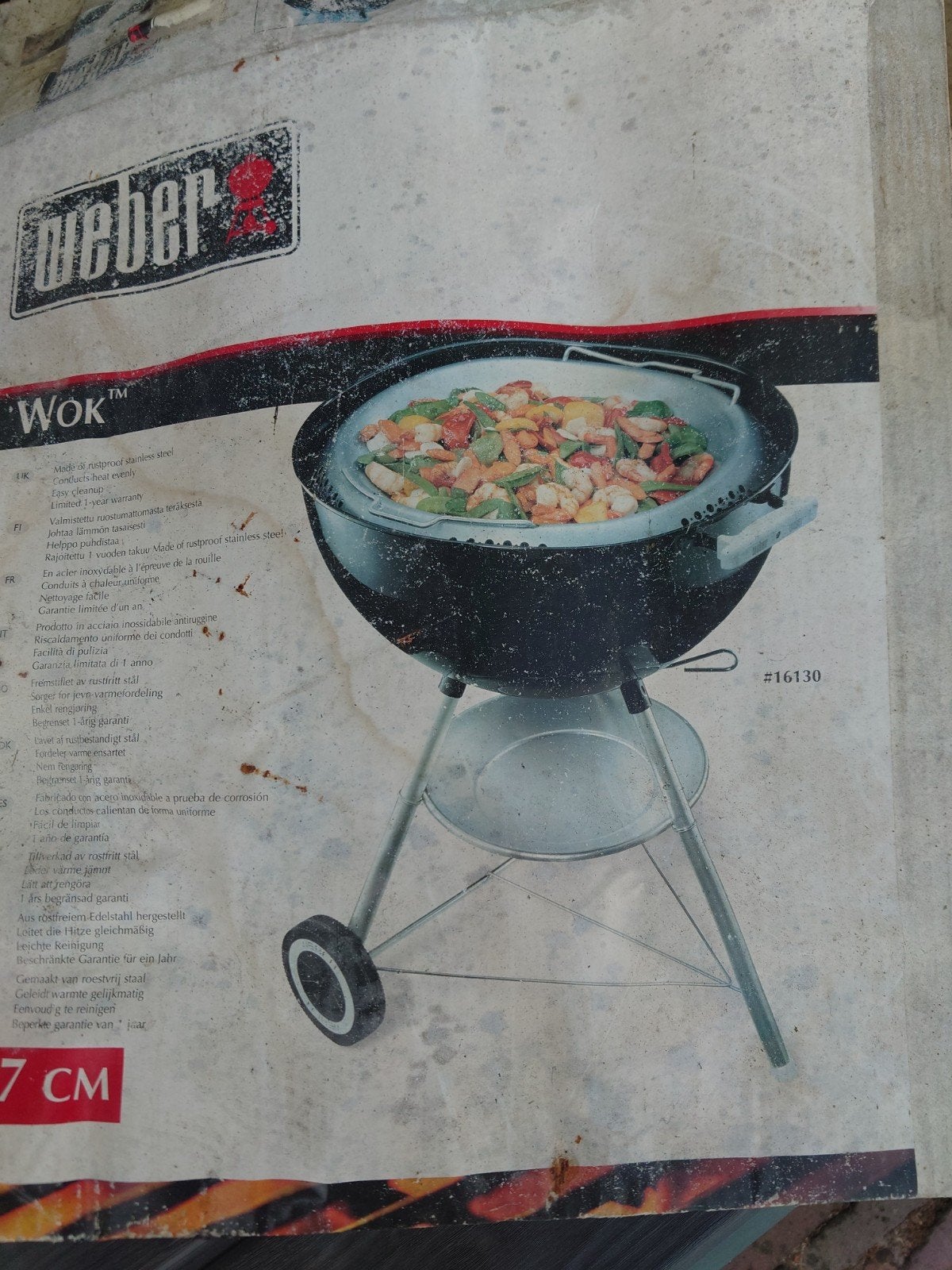 Weber wok 47 cm, Ophalen of Verzenden, Nieuw