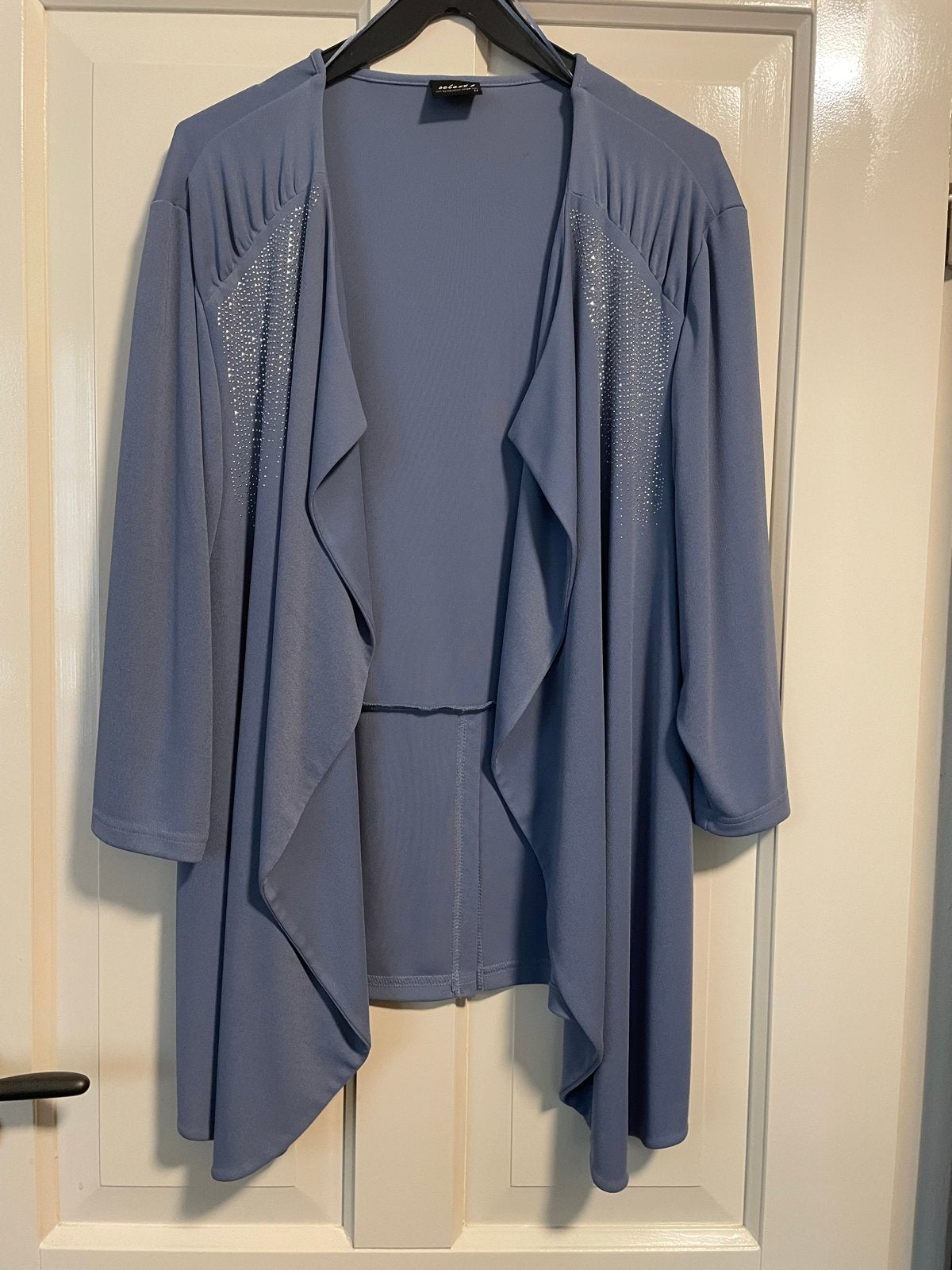 Select by Hermann Lange vest met strass steentjes maat 54, Ophalen of Verzenden, Nieuw, Blauw, Trui of Vest