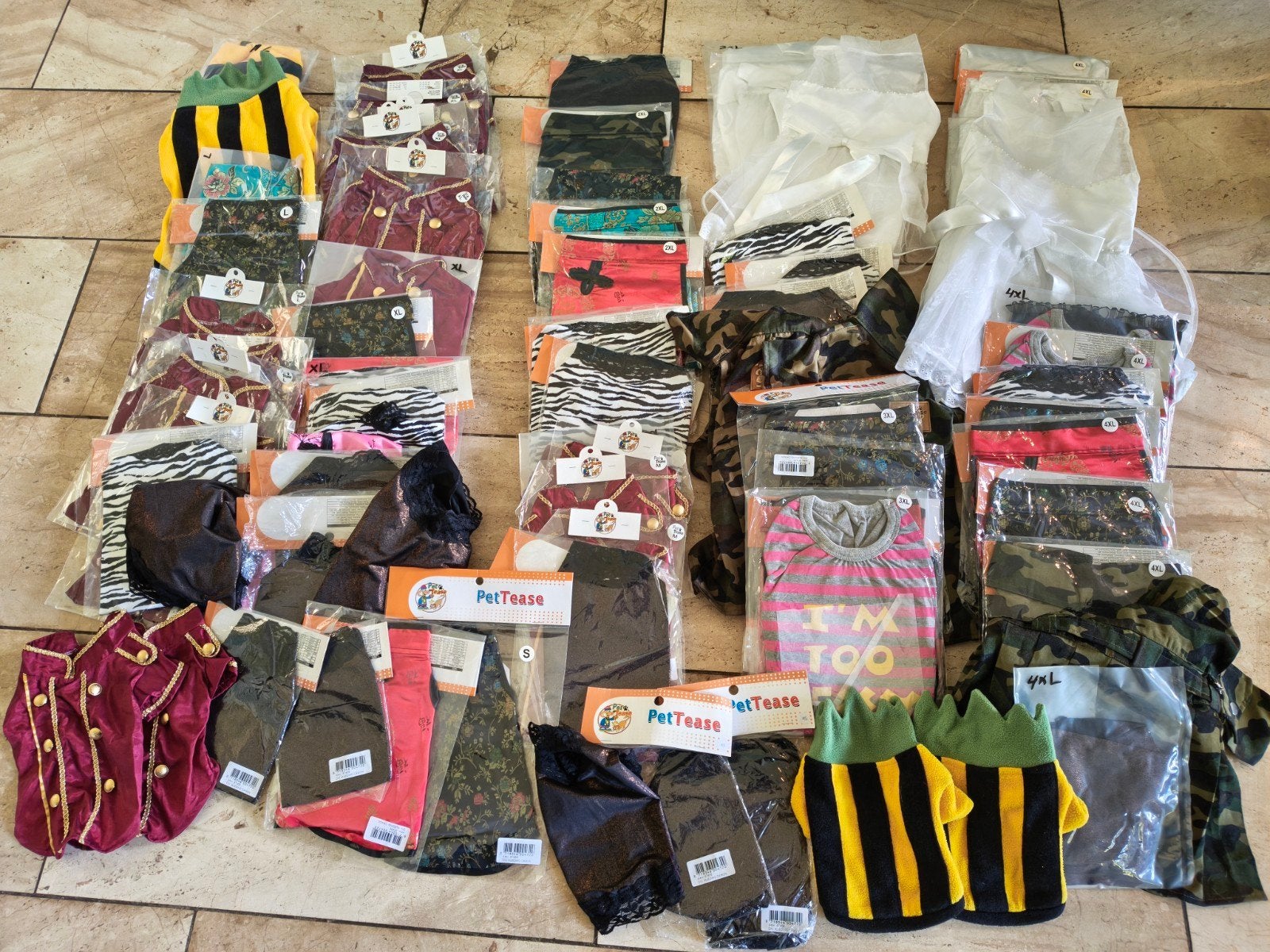 partij hondenkleding 74 stuks, Dieren en Toebehoren, Ophalen of Verzenden, Nieuw, Overige typen