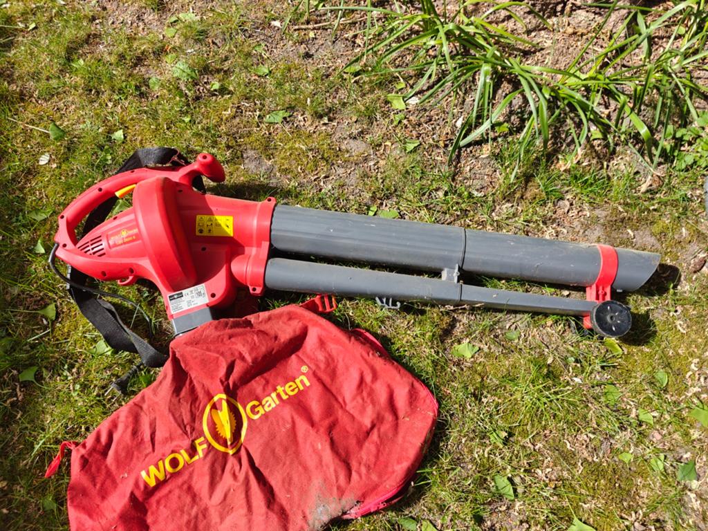 Wolf Garten Bladblazer/Bladzuiger met versnipperfunctie, Met opvangzak, Handgedragen, Ophalen of Verzenden, Elektrisch