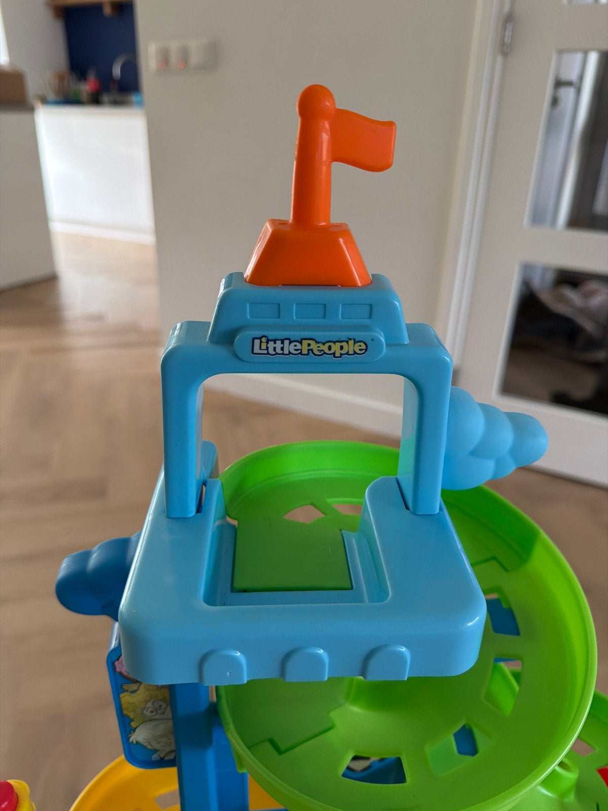 Little People autobaan met 2 autootjes, Ophalen, Gebruikt