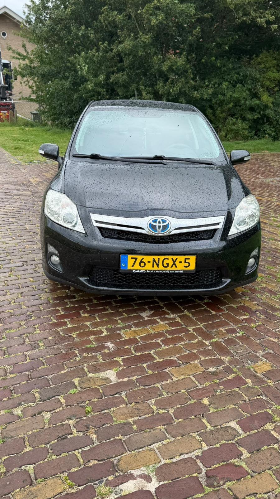 Toyota Auris 1.8 Full Hybrid 5DR CVT 2010 Zwart, Auto's, Toyota, Zwart, 4 cilinders, Zwart, Origineel Nederlands