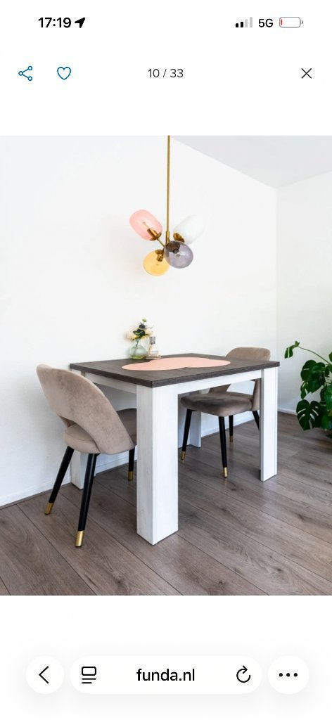 Eettafel 2 personen, Ophalen, Rechthoekig, 50 tot 100 cm, 50 tot 100 cm