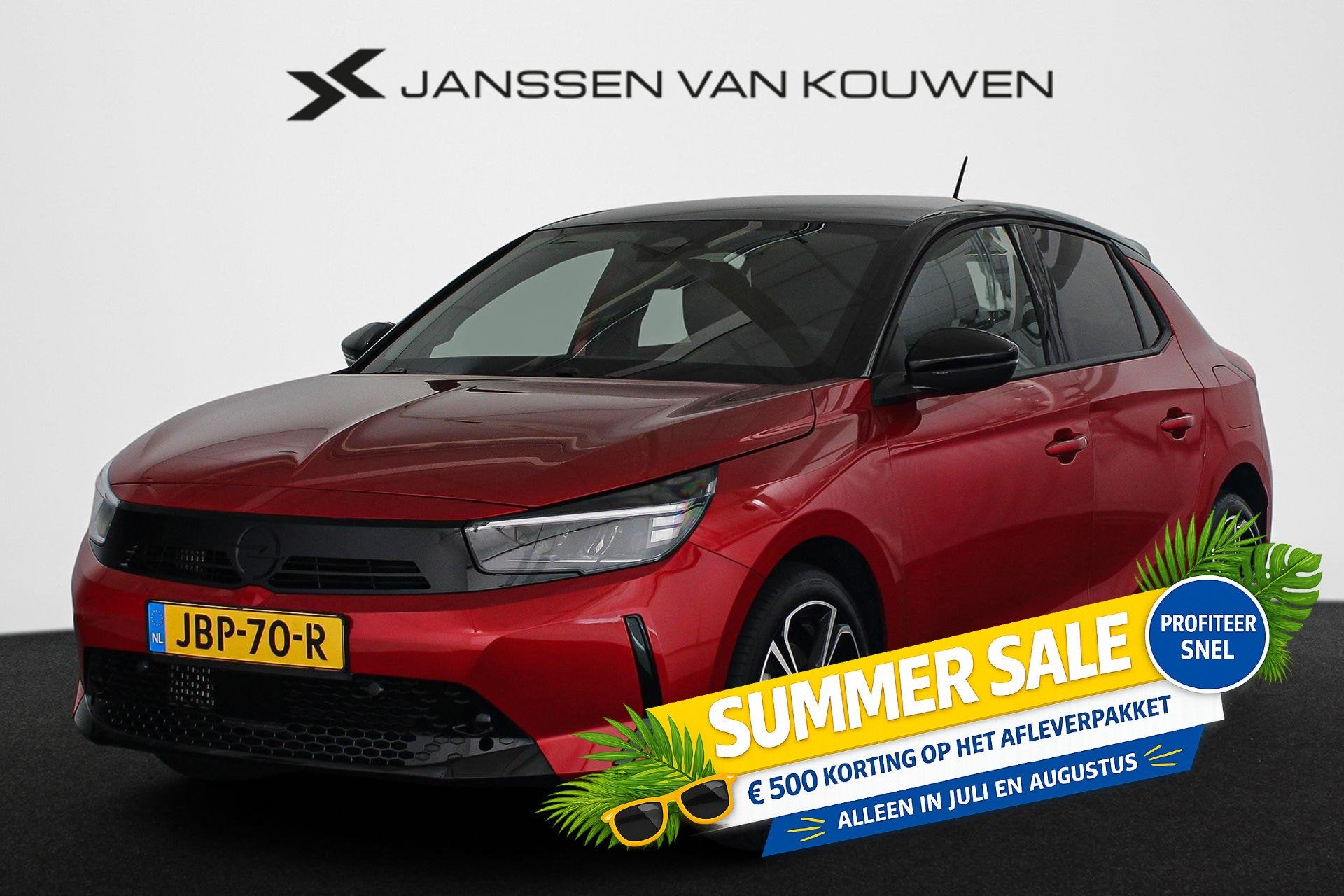 Opel Corsa 1.2 Turbo Hybrid Yes Automaat 1e Eigenaar 7 JAAR, Stof, Gebruikt, Euro 6, 1199 cc