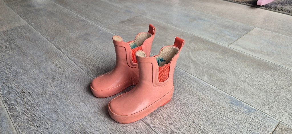 Babyregenlaars lichtroze - maat 22, Kinderen en Baby's, Babykleding | Schoentjes en Sokjes, Gebruikt, Meisje, Laarsjes, Ophalen of Verzenden