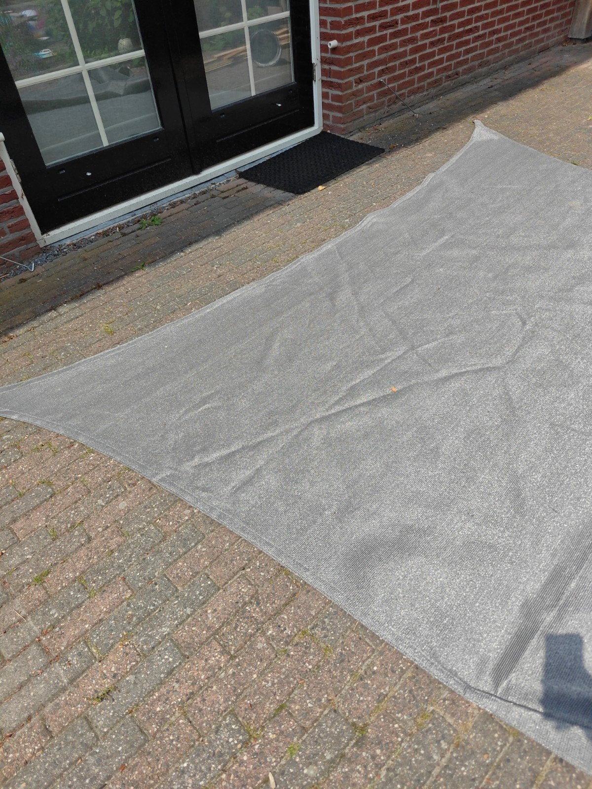 Nesling schaduwdoek vierkant 360x360, Tuin en Terras, Ophalen of Verzenden, Gebruikt