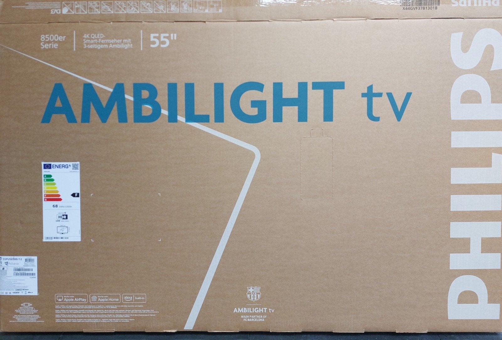 Nieuwe Philips 55PUS8500/12 55” 4K Ambilight Smart TV, Ophalen, Philips, 50 Hz, Nieuw