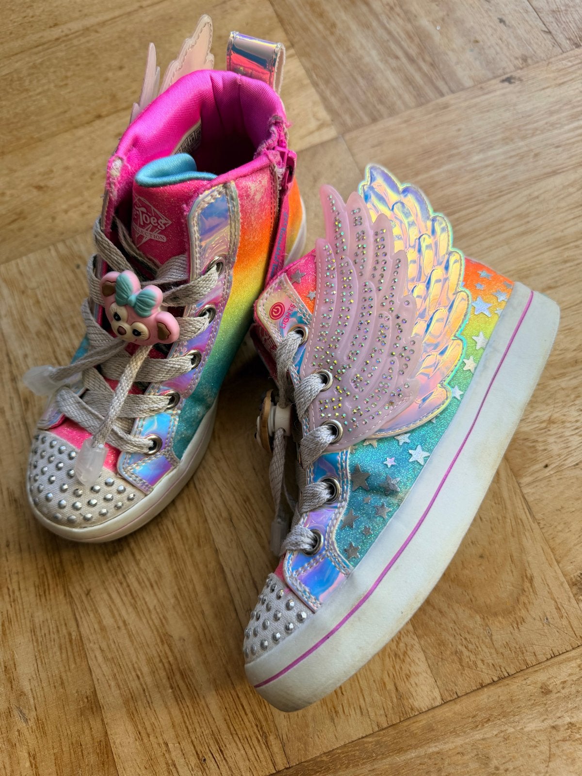 Skechers Light-up Hoge sneakers - eerste eigenaar, Gebruikt, Meisje, Schoenen, Ophalen of Verzenden