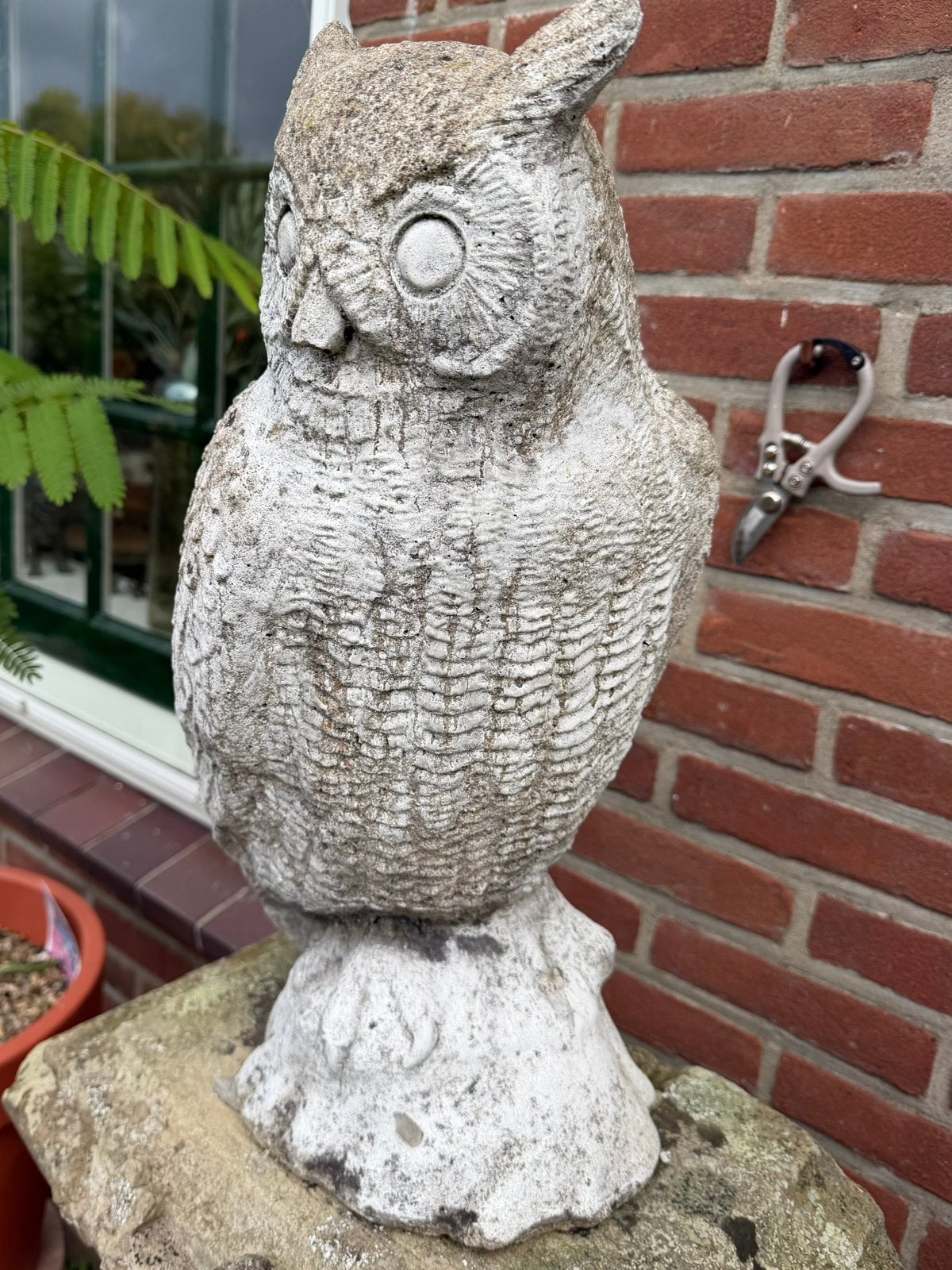 Tuinbeeld Oehoe, Ophalen, Zo goed als nieuw
