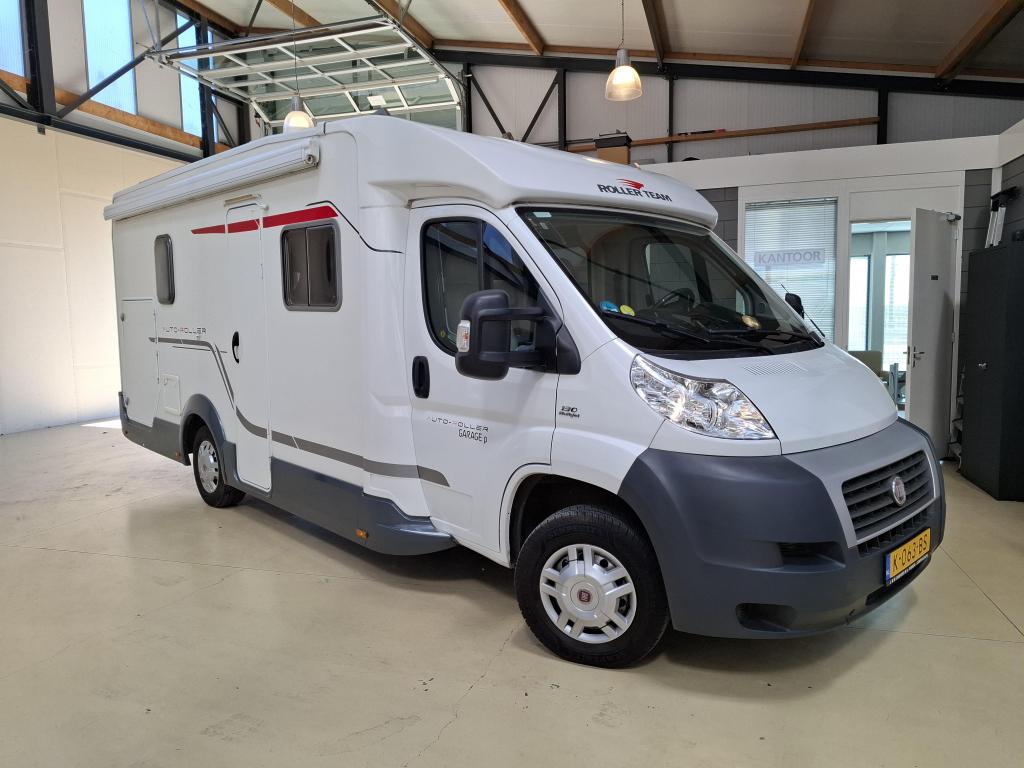 2012 Roller Team Garage P 130PK AUTOMAAT Dwarsbed 2x Solar, Ringverwarming, Fiat, Bedrijf, Diesel