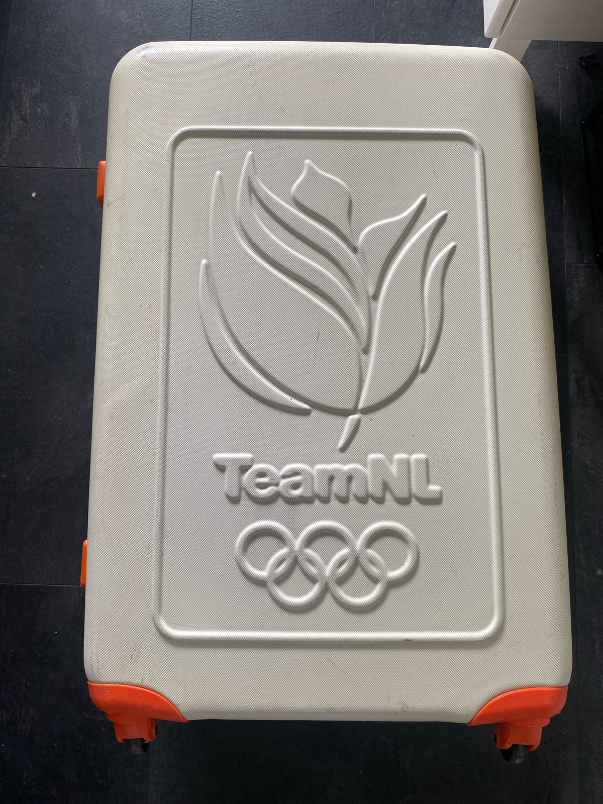 Princess Traveller TeamNL Olympische Koffer, 40 tot 60 cm, 30 cm of meer, Gebruikt, Wit