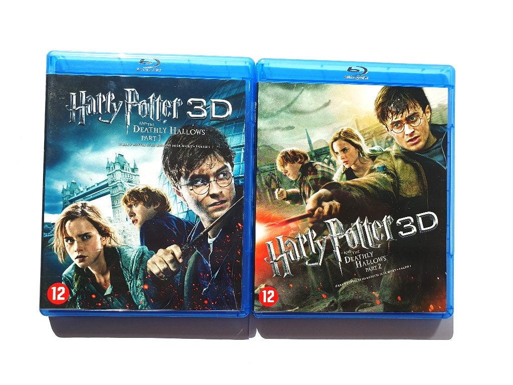 Harry Potter And The Deathly Hallows Part 1 + 2 3D (4 disc), Ophalen of Verzenden, Zo goed als nieuw, Nederlands, Science Fiction en Fantasy