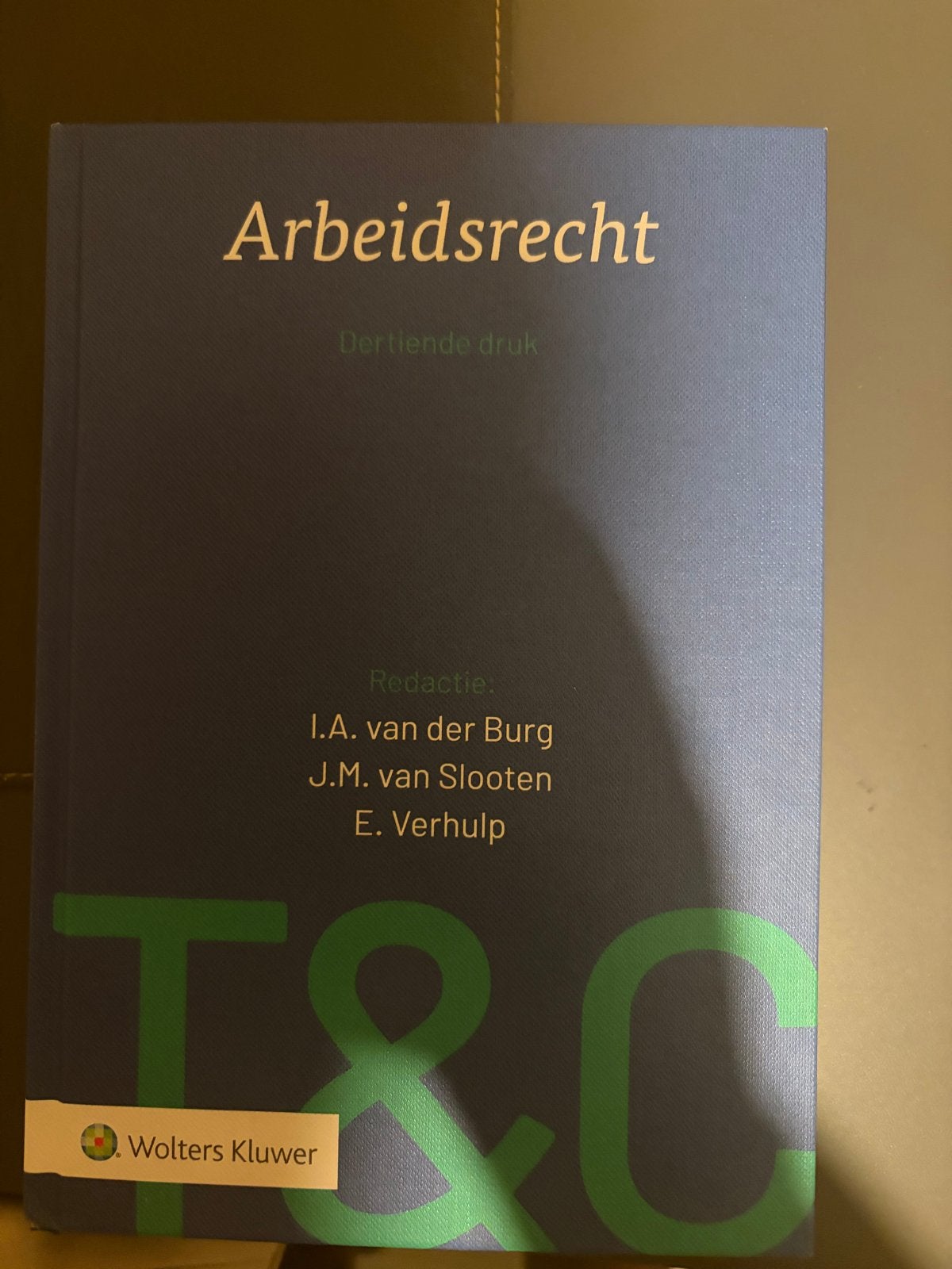 Tekst en commentaar Arbeidsrecht -13de druk - Wolters Kluwer, Ophalen of Verzenden, Gamma, Zo goed als nieuw, HBO