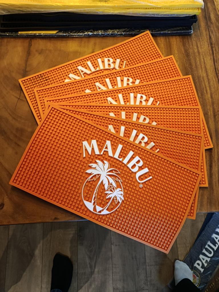 Malibu barmat, Ophalen of Verzenden, Reclamebord