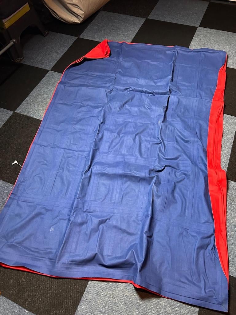 Kamvas Luchtbed rood/blauw 2 persoons 2 stuks, Ophalen of Verzenden