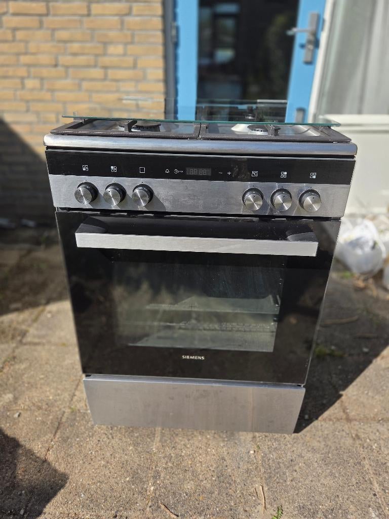 Gasfornuis siemens hx9r3ae50n, Witgoed en Apparatuur, Fornuizen, Ophalen, Gebruikt, Hete lucht, 4 kookzones