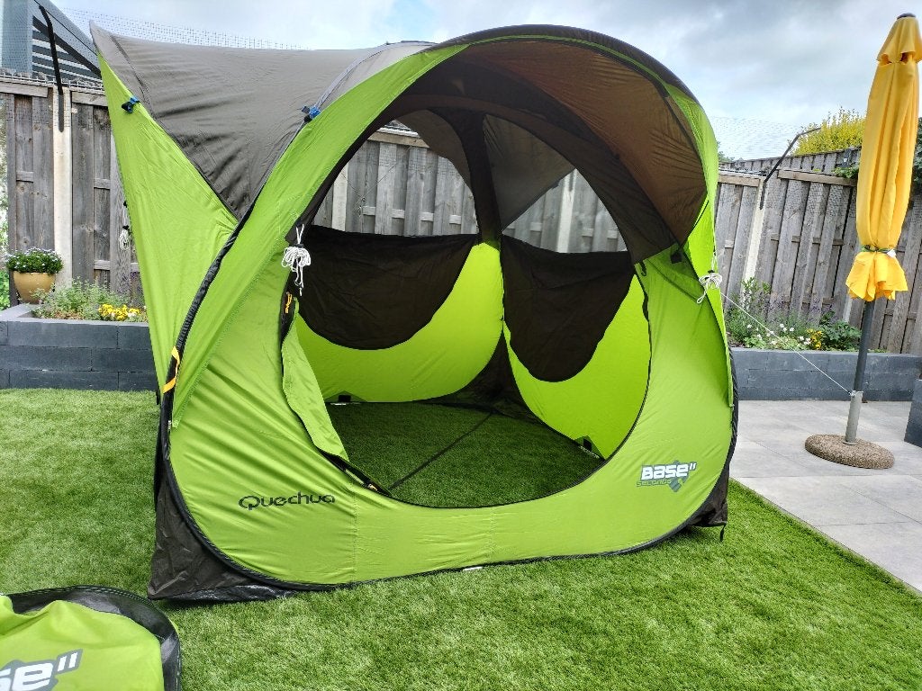 Quechua Base Seconds Std Tent - Snel op te zetten!, Caravans en Kamperen, Tenten, Ophalen, Gebruikt, Tot en met 3