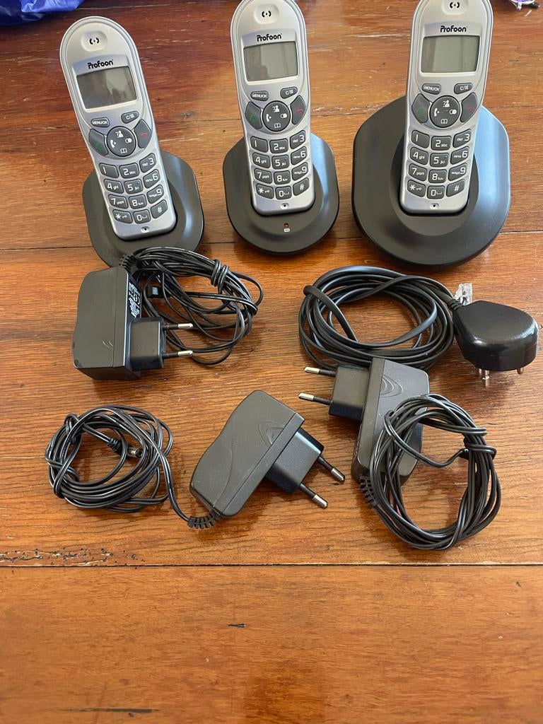 Profoon PDX-1300 Serie Draadloze Telefoons (3 Handsets), Ophalen of Verzenden, Nieuw, 3 handsets