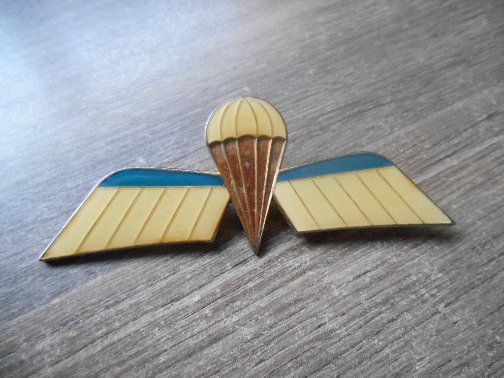Nederlandse para wing metaal, Ophalen of Verzenden, Landmacht, Nederland, Lintje, Medaille of Wings