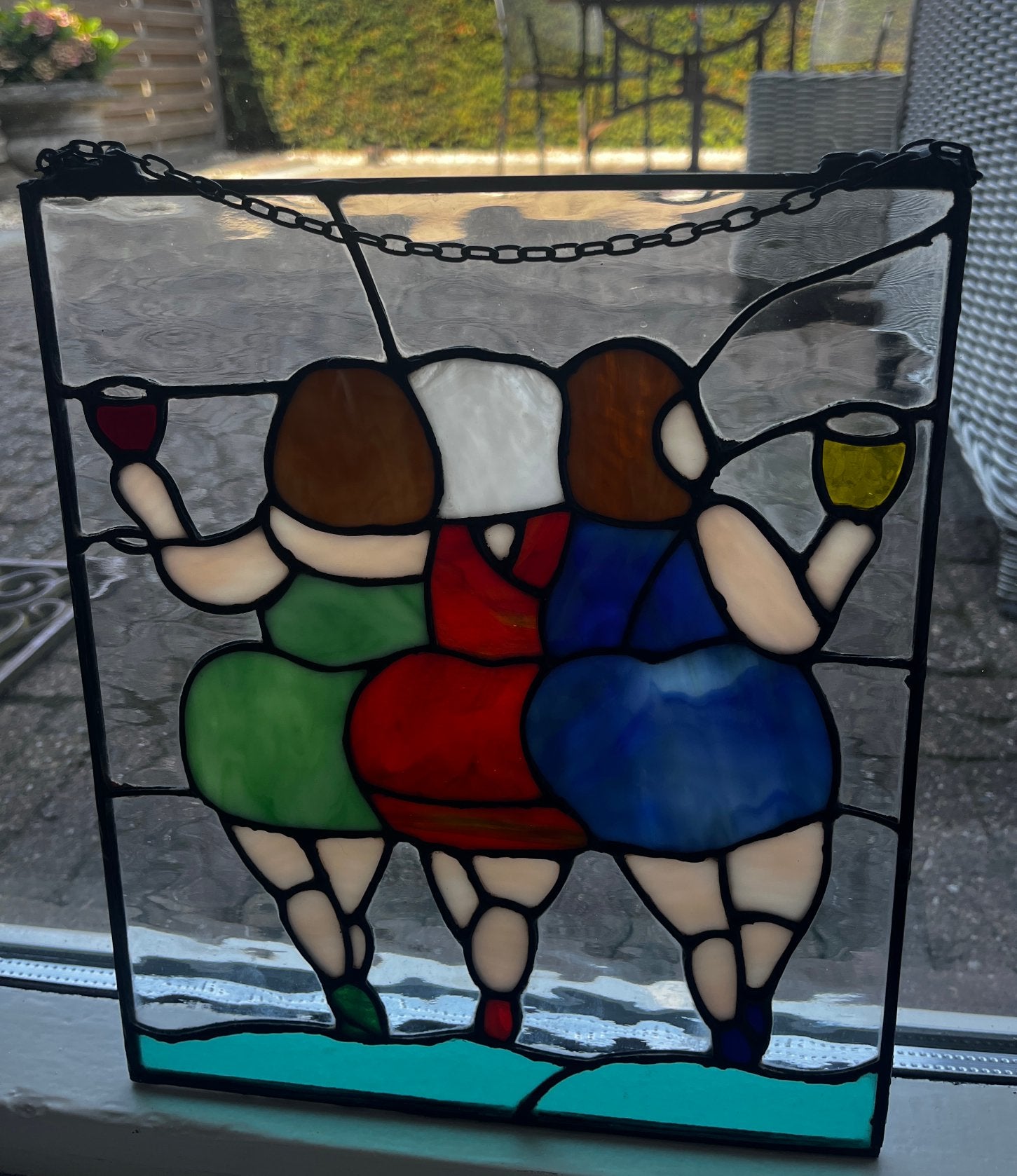 Tiffany glas in lood, Ophalen