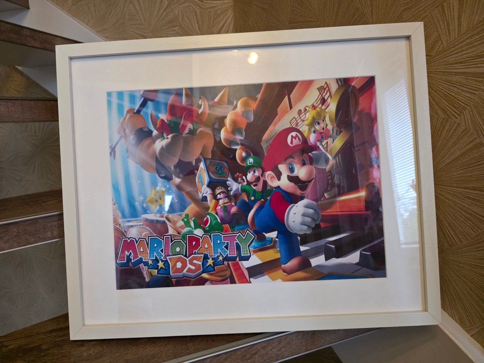 Mario schilderij / lijst wit 50x40cm, Ophalen, 50 – 75, Minder dan 50 cm, Zo goed als nieuw