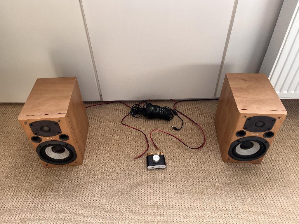 bluetooth stereo set met mini-versterker, Ophalen, Losse componenten, Zo goed als nieuw, Sony